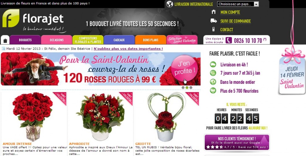 e-commerce fleuriste florajet